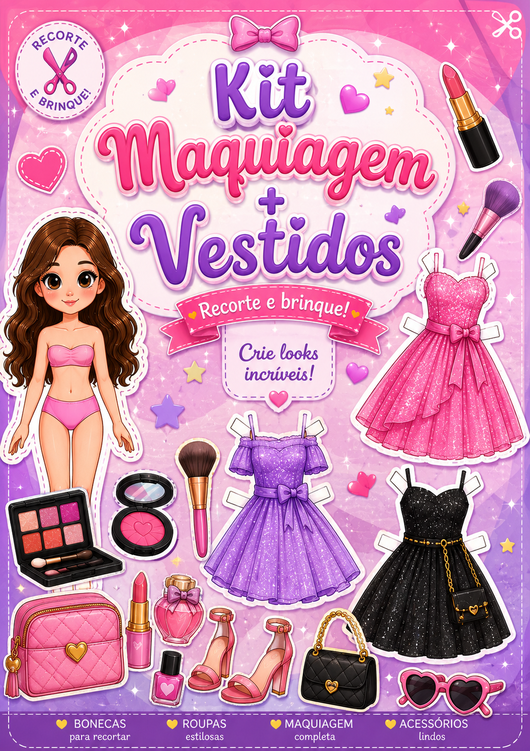 Kit Recortável Maquiagem